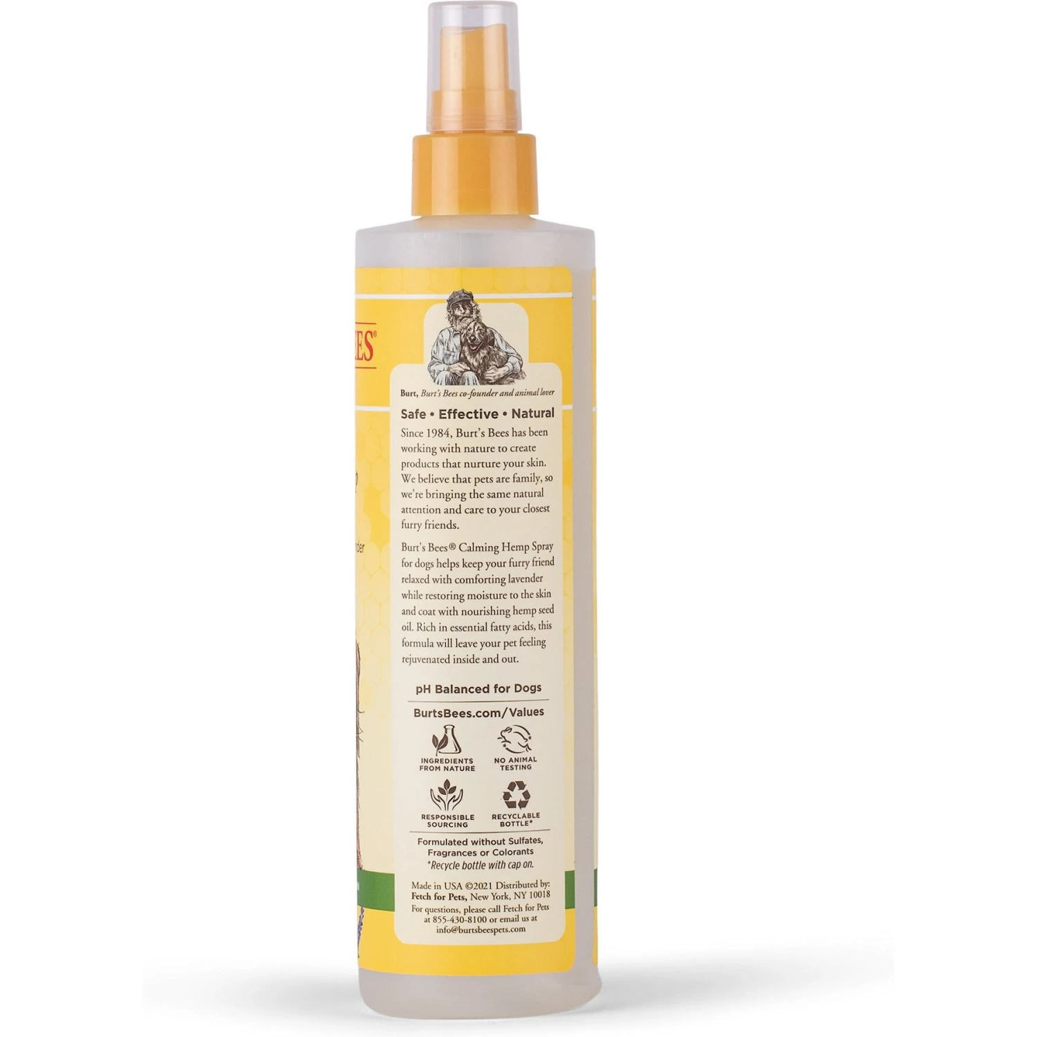 Burt's Bees Calming Hemp Dog Spray, 10-oz Bottle 4 Burt's Bees Calming Hemp Dog Spray, 10-oz Bottle - Image 4