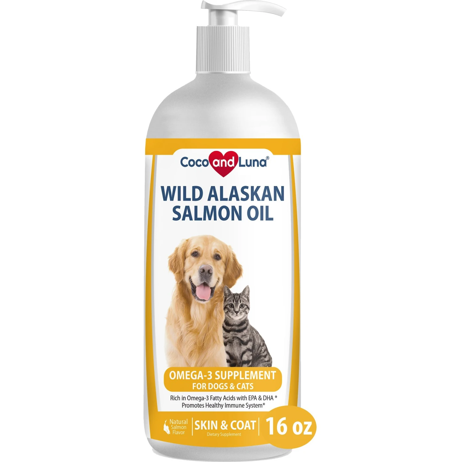 Coco And Luna Wild Alaskan Salmon Oil Omega 3 Supplement For Dog & Cat 1 Coco And Luna Wild Alaskan Salmon Oil Omega 3 Supplement For Dog & Cat