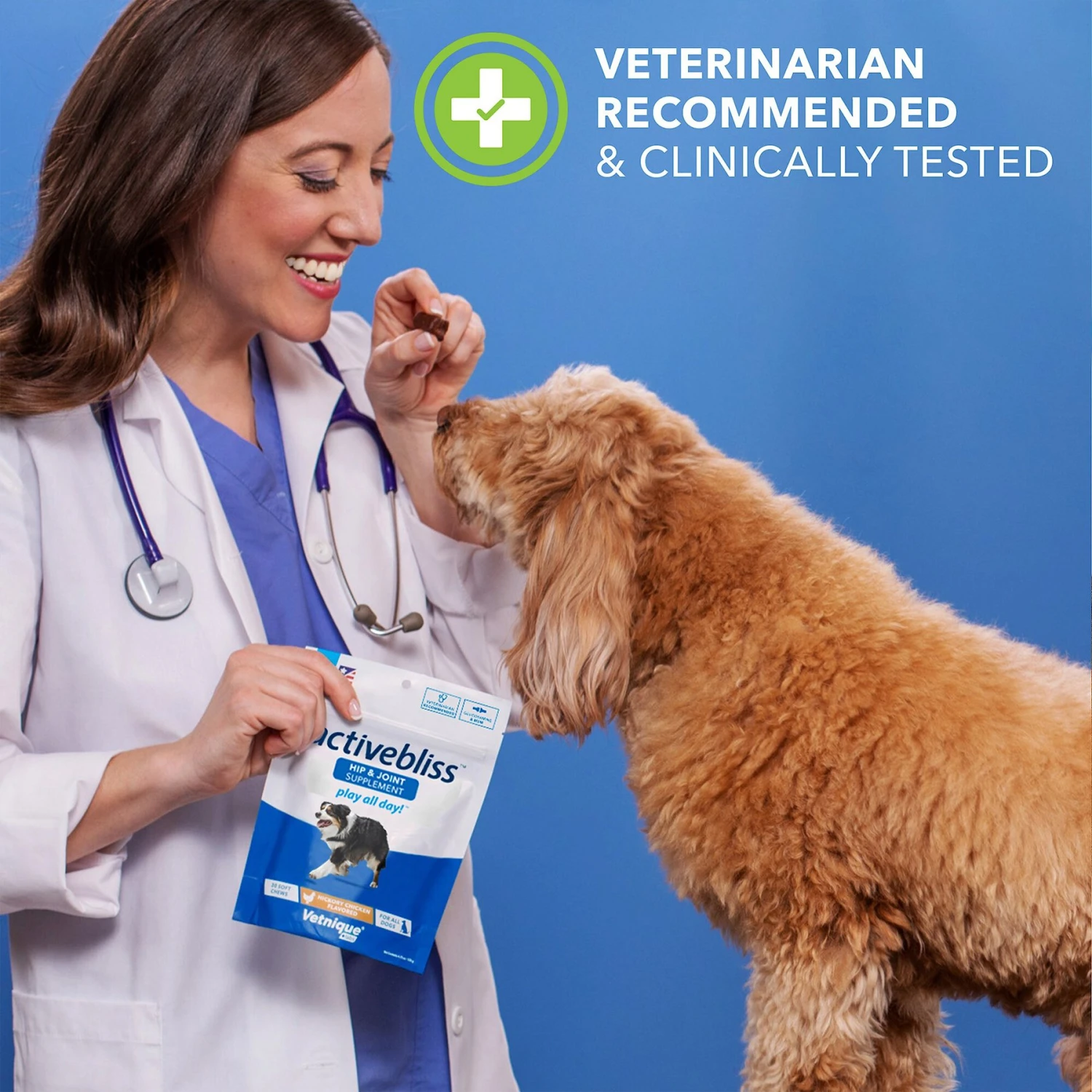 Vetnique Labs Activebliss Hip & Joint Chicken Flavored Soft Chews Joint Supplement For Dogs 6 Vetnique Labs Activebliss Hip & Joint Chicken Flavored Soft Chews Joint Supplement For Dogs - Image 6