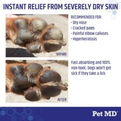 Pet MD Paw Balm 3-in-1 Nose/Snout & Elbow Moisturizer & Paw Protectors Paw Wax With Shea Butter, Coconut Oil, & Beeswax For Dogs, 2-oz Jar 10 Pet MD Paw Balm 3-in-1 Nose/Snout & Elbow Moisturizer & Paw Protectors Paw Wax With Shea Butter, Coconut Oil, & Beeswax For Dogs, 2-oz Jar -Pet Wellness 318011 PT3. AC SS1800 V1659887069