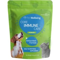 Pet Wellbeing Core Immune CARE Beef Flavored Powder Immune Supplement For Dogs & Cats, 3.7-oz Bottle