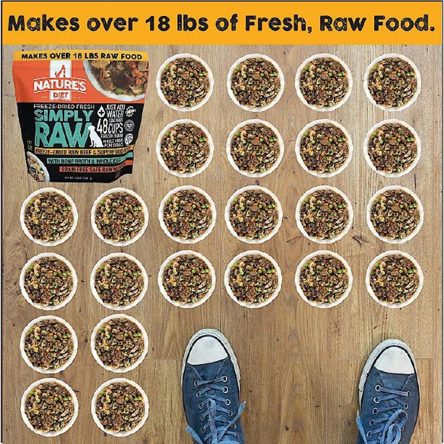 Nature's Diet Fresh Beef Simply Raw Freeze-Dried Dog Food, 3-lb Bag 4 Nature's Diet Fresh Beef Simply Raw Freeze-Dried Dog Food, 3-lb Bag - Image 4