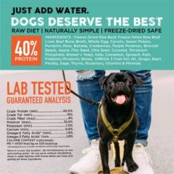 Nature's Diet Fresh Beef Simply Raw Freeze-Dried Dog Food, 3-lb Bag 13 Nature's Diet Fresh Beef Simply Raw Freeze-Dried Dog Food, 3-lb Bag -Pet Wellness 318131 PT5. AC SS1800 V1628803918