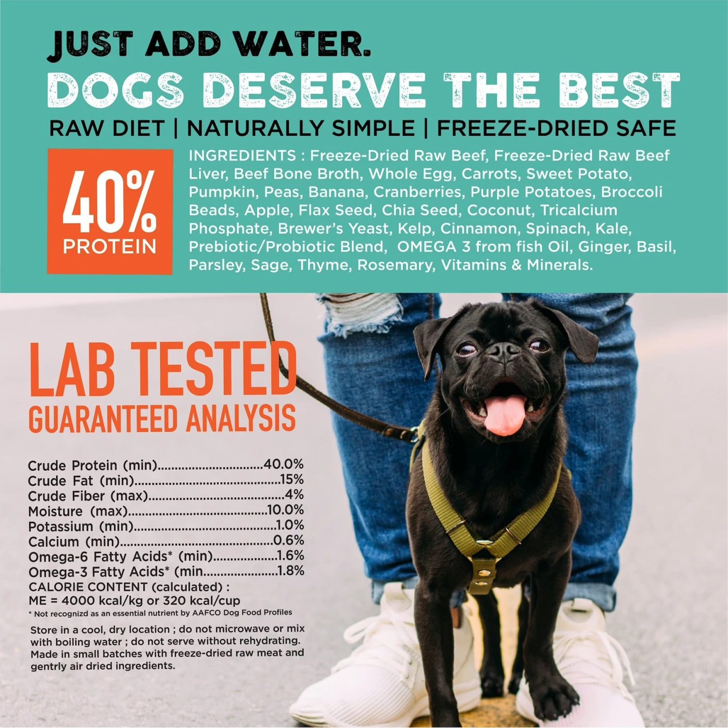 Nature's Diet Fresh Beef Simply Raw Freeze-Dried Dog Food, 3-lb Bag 6 Nature's Diet Fresh Beef Simply Raw Freeze-Dried Dog Food, 3-lb Bag - Image 6