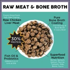Nature's Diet Raw Coated Kibble Raw Chicken Liver & Bone Broth Coating Freeze-Dried Dog Food, 5-lb Bag -Pet Wellness 318143 PT2. AC SS1800 V1628803959