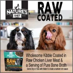 Nature's Diet Raw Coated Kibble Raw Chicken Liver & Bone Broth Coating Freeze-Dried Dog Food, 5-lb Bag -Pet Wellness 318143 PT5. AC SS1800 V1628803669