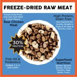 Nature's Diet Raw Mix Kibble Chicken Liver Inclusions Freeze Dried-Dog Food, 5-lb Bag -Pet Wellness 318145 PT2. AC SS1800 V1628805505