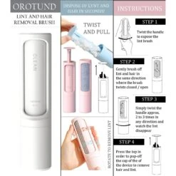 Pet Life Orotund Magical Lint Dog & Cat Hair Removal Brush -Pet Wellness 320084 PT2. AC SS1800 V1633645578