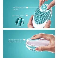 Pet Life Swasher Shampoo Dispensing Massage & Bathing Dog & Cat Brush -Pet Wellness 320087 PT6. AC SS1800 V1633645591