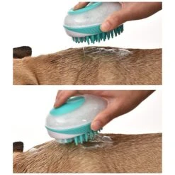 Pet Life Swasher Shampoo Dispensing Massage & Bathing Dog & Cat Brush -Pet Wellness 320087 PT7. AC SS1800 V1633643803