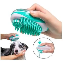 Pet Life Swasher Shampoo Dispensing Massage & Bathing Dog & Cat Brush -Pet Wellness 320087 PT8. AC SS1800 V1633644371