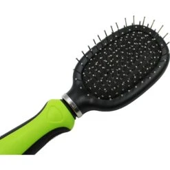 Pet Life Flex Series 2-in-1 Dual-Sided Pin & Bristle Grooming Dog & Cat Brush