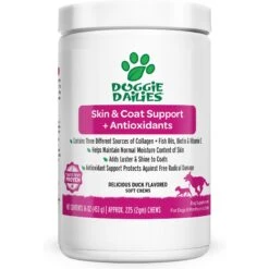 Doggie Dailies Duck Flavored Skin & Coat Dog Supplement