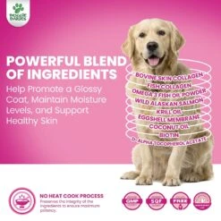 Doggie Dailies Salmon Flavored Skin & Coat Dog Supplements -Pet Wellness 320377 PT4. AC SS1800 V1632811295