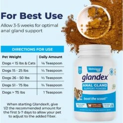 Vetnique Labs Glandex Anal Gland & Probiotic Pork Liver Flavored Pumpkin Fiber & Digestive Powder Supplement For Dogs & Cats 15 Vetnique Labs Glandex Anal Gland & Probiotic Pork Liver Flavored Pumpkin Fiber & Digestive Powder Supplement For Dogs & Cats -Pet Wellness 321502 PT6. AC SS1800 V1689975238
