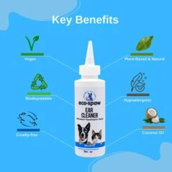 EcoSpaw Unscented Dog & Cat Ear Cleaner, 4-oz Bottle -Pet Wellness 321803 PT2. AC SS1800 V1639093316