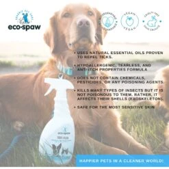 EcoSpaw Lavender Scented Flea & Tick Dog Spray, 8-oz Bottle -Pet Wellness 321811 PT2. AC SS1800 V1632820907