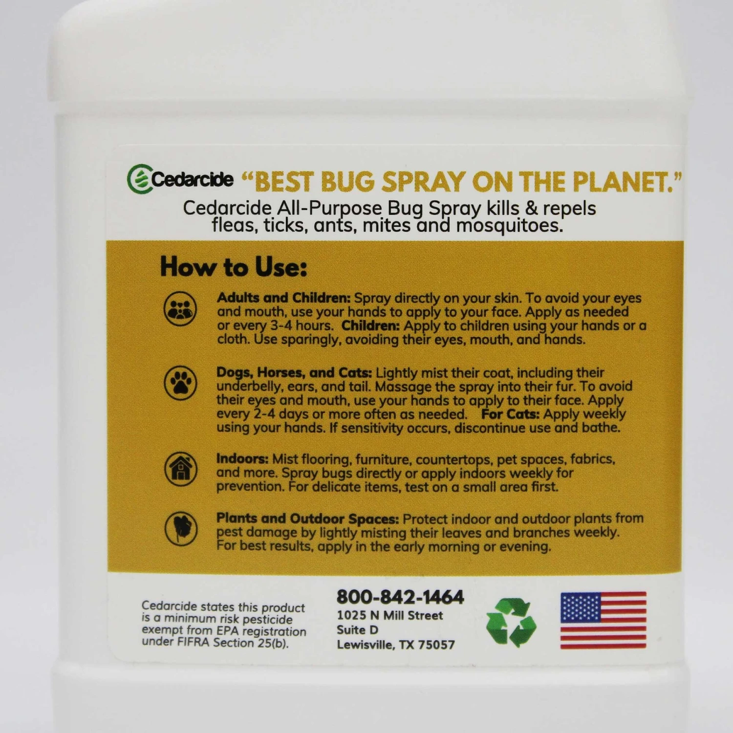 Cedarcide Lemongrass All-Purpose Dog & Cat Bug Spray 3 Cedarcide Lemongrass All-Purpose Dog & Cat Bug Spray - Image 3