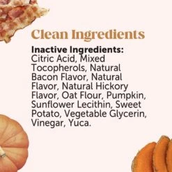 PetHonesty Flea & Tick Defense Hickory Bacon Flavor Soft Chew Flea & Tick Repellent Supplement For Dogs, 90 Count -Pet Wellness 322615 PT3. AC SS1800 V1689362327