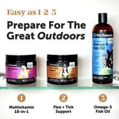 PetHonesty Flea & Tick Defense Hickory Bacon Flavor Soft Chew Flea & Tick Repellent Supplement For Dogs, 90 Count -Pet Wellness 322615 PT6. AC SS1800 V1689362209
