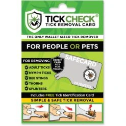 TickCheck Wallet Sized Tick Removal Card -Pet Wellness 325733 PT7. AC SS1800 V1651583199