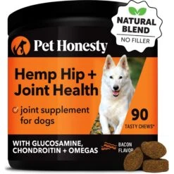 PetHonesty Hemp Hip + Joint Health Bacon Flavor Soft Chews Dog Supplement