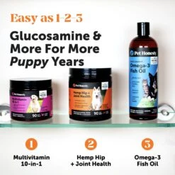 PetHonesty Hemp Hip + Joint Health Bacon Flavor Soft Chews Dog Supplement -Pet Wellness 327057 PT6. AC SS1800 V1671644163