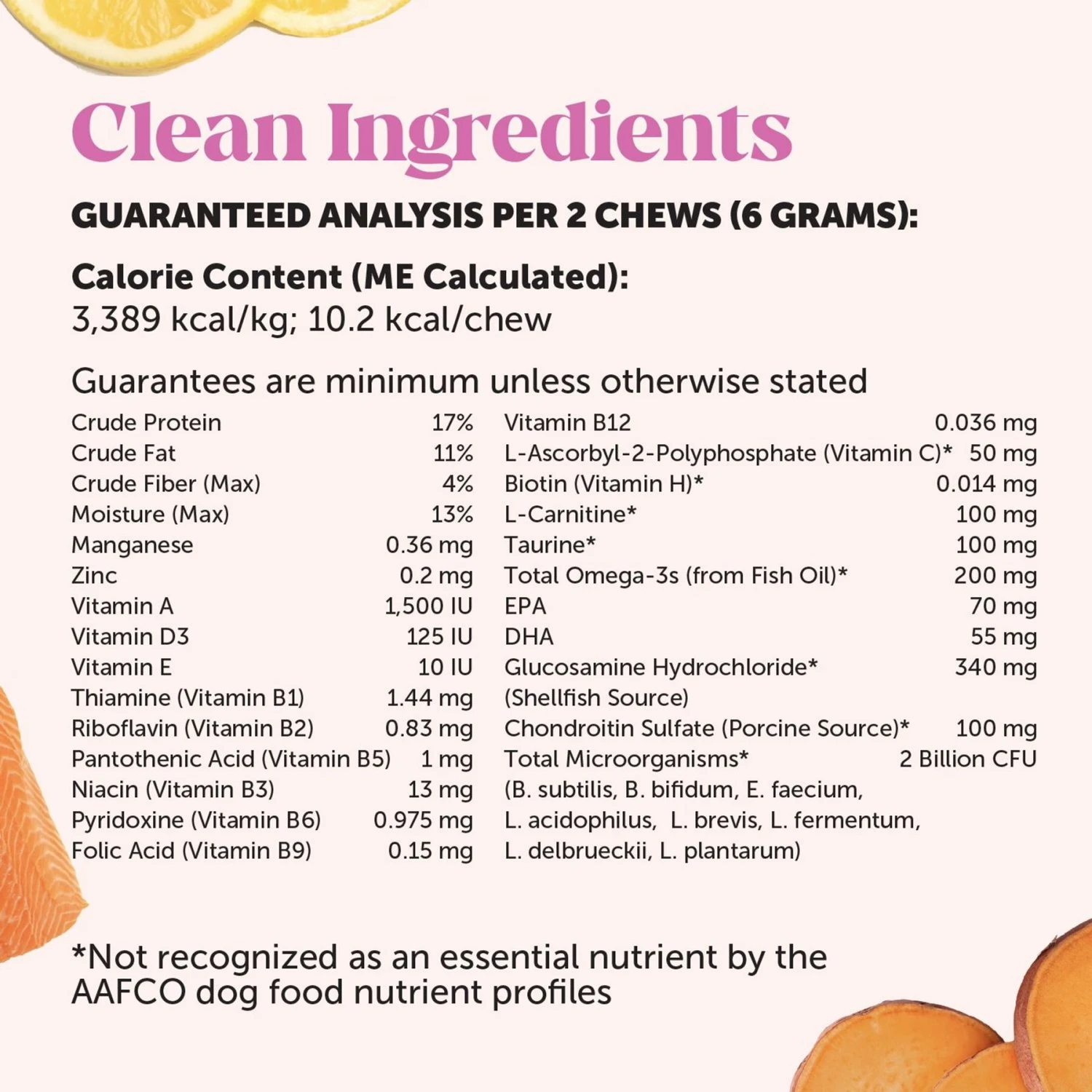 PetHonesty Multi Vitamin Max Strength Smoked Salmon Flavored Soft Chews All-In-One Vitamin Dog Supplement, 90 Count 3 PetHonesty Multi Vitamin Max Strength Smoked Salmon Flavored Soft Chews All-In-One Vitamin Dog Supplement, 90 Count - Image 3