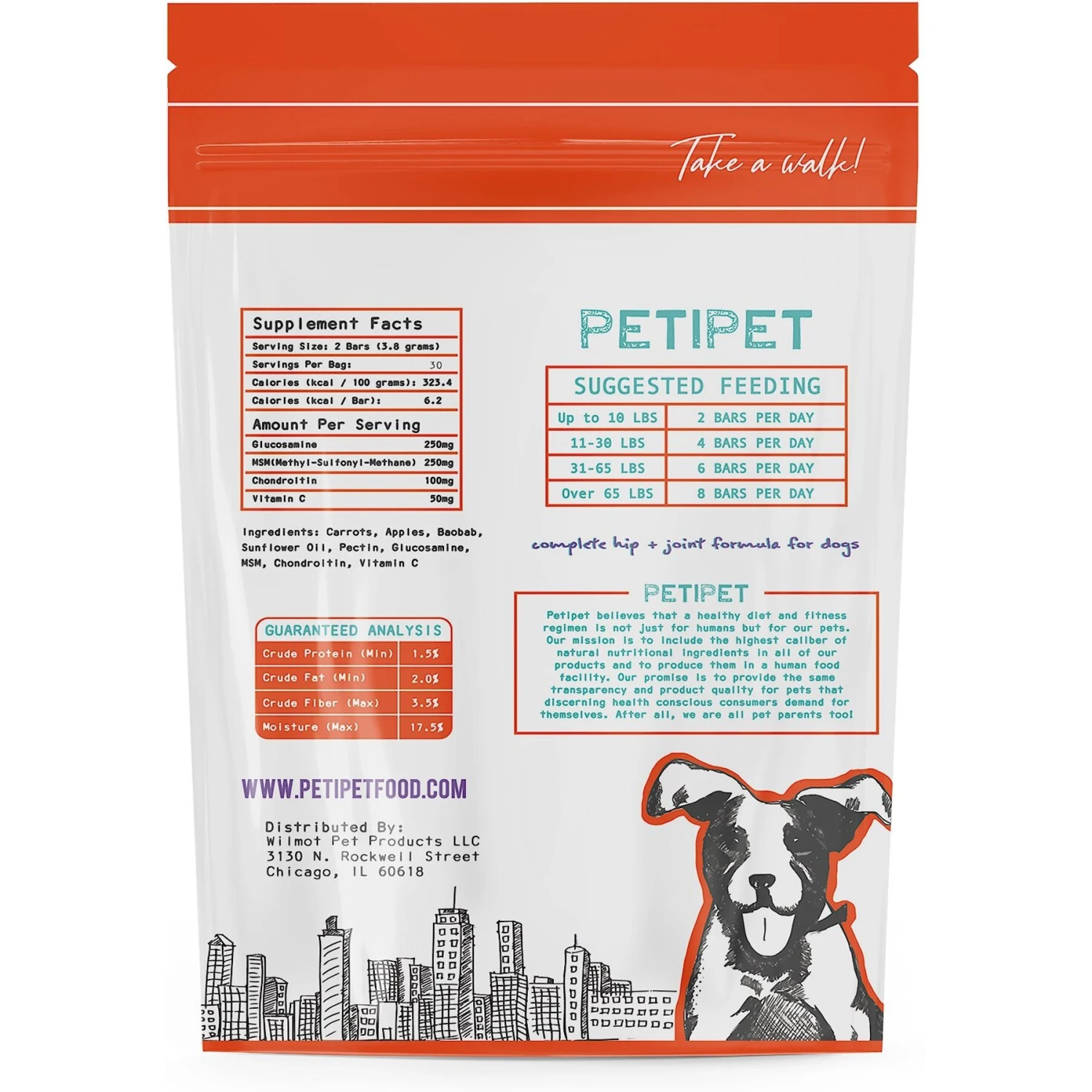 PETIPET Mobility Bars Hip & Joint Pain Relief Dog Supplement 2 PETIPET Mobility Bars Hip & Joint Pain Relief Dog Supplement - Image 2