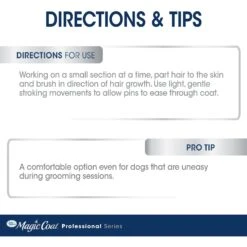 Four Paws Magic Coat Professional Series Rotating Pin Dog Comb, Blue -Pet Wellness 329426 PT5. AC SS1800 V1634678885