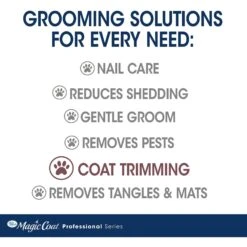 Four Paws Magic Coal Professional Series Safety Tip Facial Dog Scissors, Blue -Pet Wellness 329434 PT6. AC SS1800 V1634679417