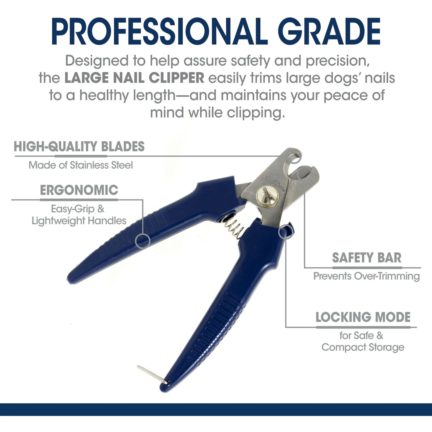 Four Paws Magic Coat Professional Series Large Nail Dog Clipper, Blue 2 Four Paws Magic Coat Professional Series Large Nail Dog Clipper, Blue - Image 2