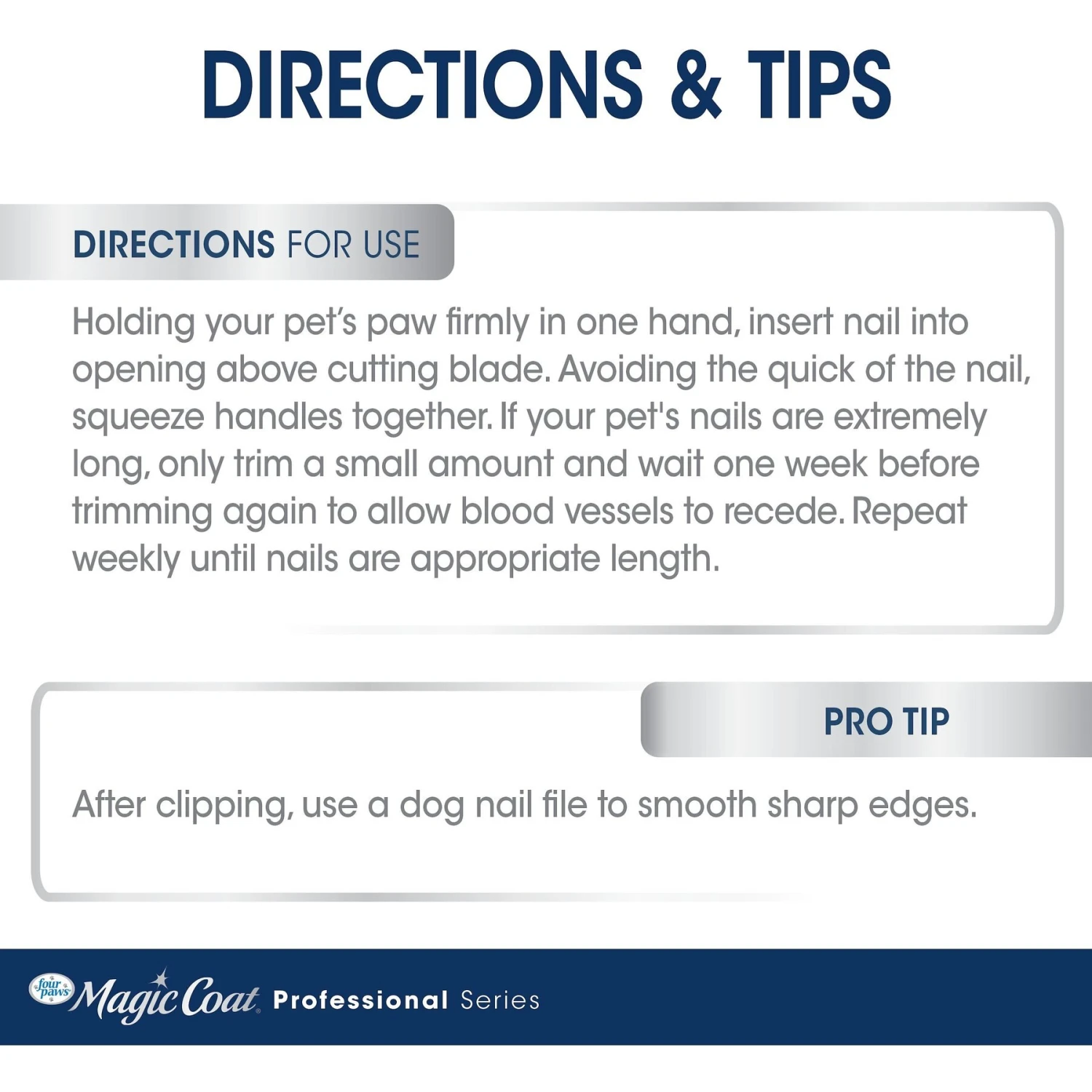 Four Paws Magic Coat Professional Series Large Nail Dog Clipper, Blue 4 Four Paws Magic Coat Professional Series Large Nail Dog Clipper, Blue - Image 4