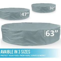 KOPEKS Foldable Plastic Pool Cover, Gray -Pet Wellness 330990 PT5. AC SS1800 V1633717284