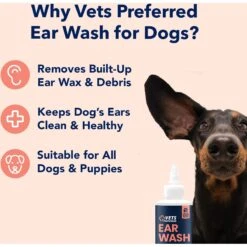 Vets Preferred Advanced Ear Wash For Dogs, 8-oz Bottle 11 Vets Preferred Advanced Ear Wash For Dogs, 8-oz Bottle -Pet Wellness 331247 PT2. AC SS1800 V1668636867