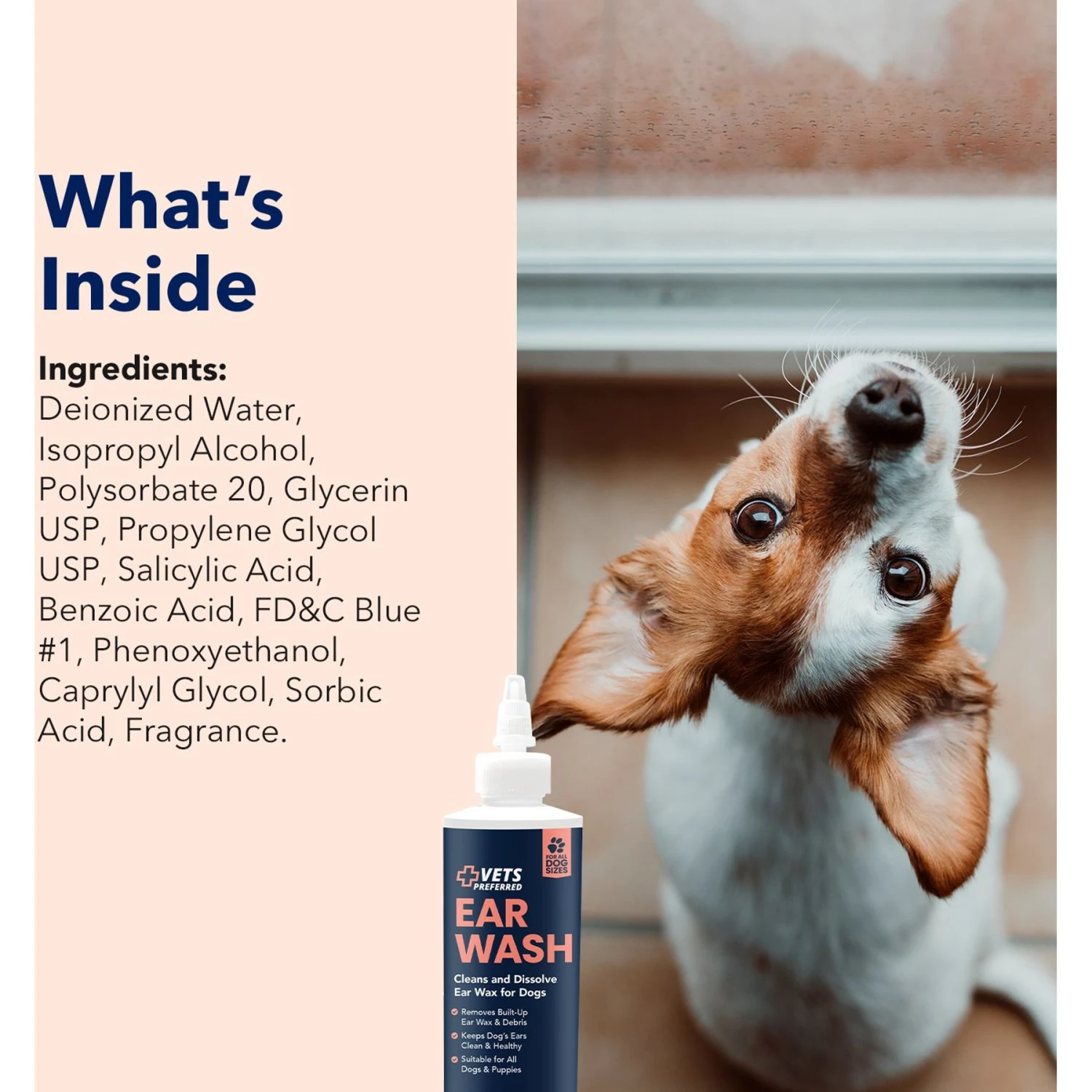 Vets Preferred Advanced Ear Wash For Dogs, 8-oz Bottle 4 Vets Preferred Advanced Ear Wash For Dogs, 8-oz Bottle - Image 4