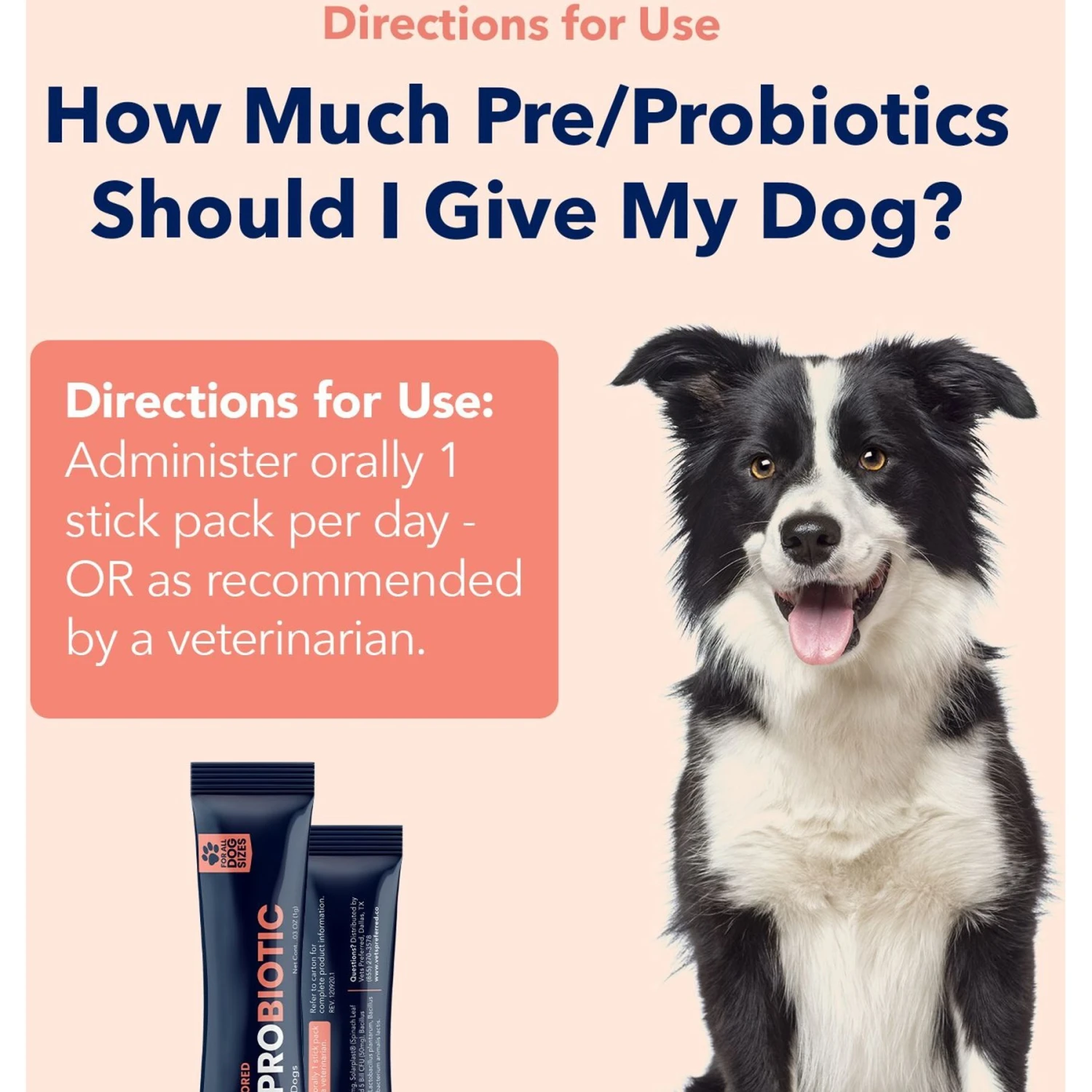 Vets Preferred Pre/Probiotic Chicken Flavored Powder Digestive Supplement For Dogs, 30 Count 6 Vets Preferred Pre/Probiotic Chicken Flavored Powder Digestive Supplement For Dogs, 30 Count - Image 6