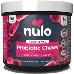 Nulo Probiotic Beef Flavored Soft Chews Digestive Supplement For Dogs, 90 Count