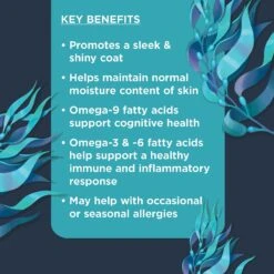 Nulo Omega Coconut Flavored Soft Chews Skin & Coat Supplement For Dogs, 90 Count -Pet Wellness 331270 PT3. AC SS1800 V1638465871