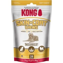 KONG Soft Chew Skin & Coat Supplement For Dogs