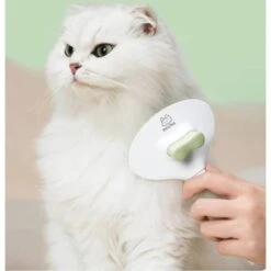Michu Cream Dog, Cat & Small Pet Brush -Pet Wellness 332495 PT5. AC SS1800 V1686318407