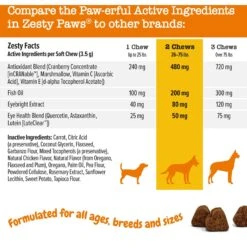 Zesty Paws Tear Stain Bites Chicken Flavored Soft Chews Supplement For Dogs 13 Zesty Paws Tear Stain Bites Chicken Flavored Soft Chews Supplement For Dogs -Pet Wellness 333225 PT4. AC SS1800 V1696960852