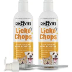 Lickochops Fatty Acid Liquid Supplement For Dogs & Cats, 8-oz Bottle, 2 Count