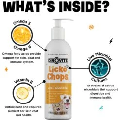 Lickochops Fatty Acid Liquid Supplement For Dogs & Cats, 8-oz Bottle, 2 Count 10 Lickochops Fatty Acid Liquid Supplement For Dogs & Cats, 8-oz Bottle, 2 Count -Pet Wellness 333584 PT2. AC SS1800 V1701379450