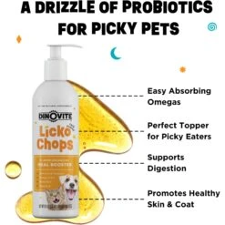 Lickochops Fatty Acid Liquid Supplement For Dogs & Cats, 8-oz Bottle, 2 Count 12 Lickochops Fatty Acid Liquid Supplement For Dogs & Cats, 8-oz Bottle, 2 Count -Pet Wellness 333584 PT4. AC SS1800 V1701379449