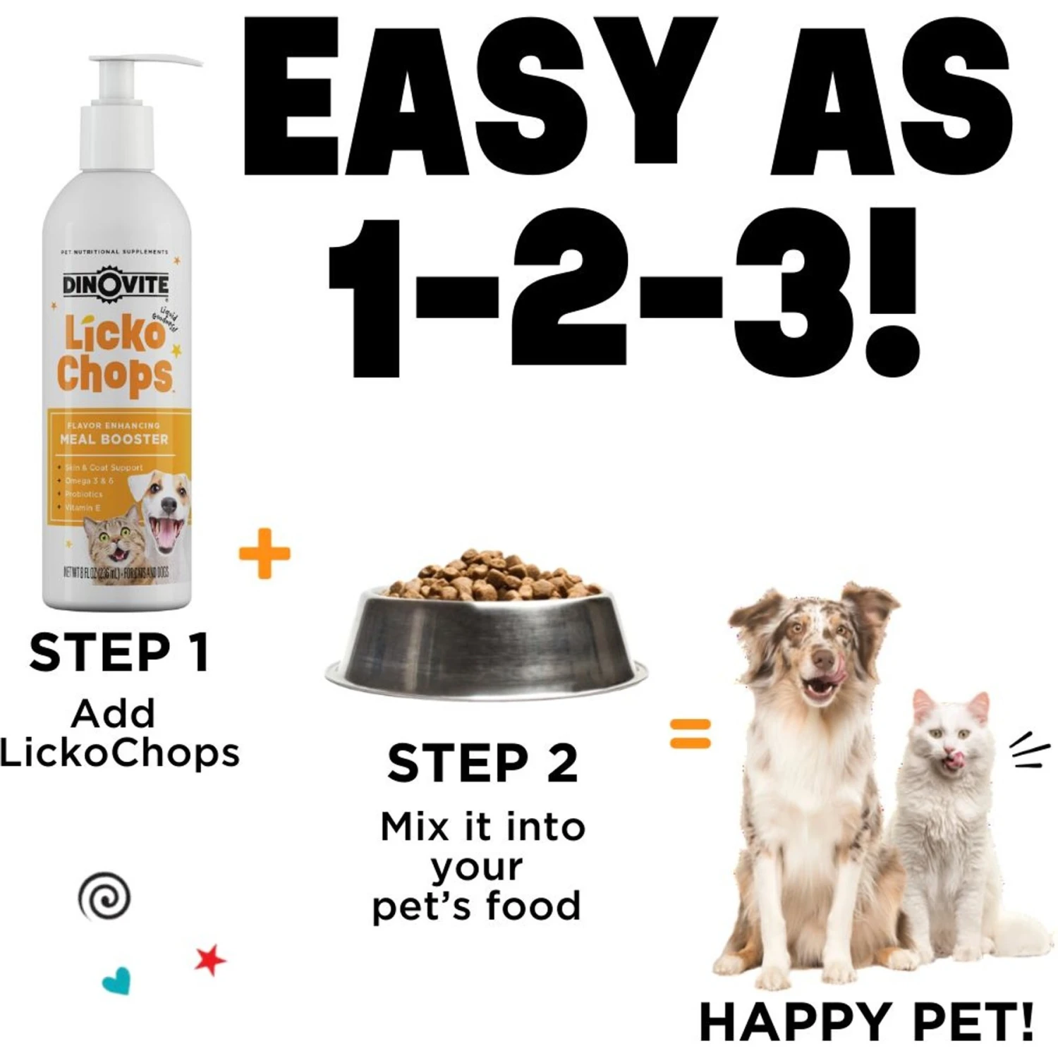 Lickochops Fatty Acid Liquid Supplement For Dogs & Cats, 8-oz Bottle, 2 Count 7 Lickochops Fatty Acid Liquid Supplement For Dogs & Cats, 8-oz Bottle, 2 Count - Image 7