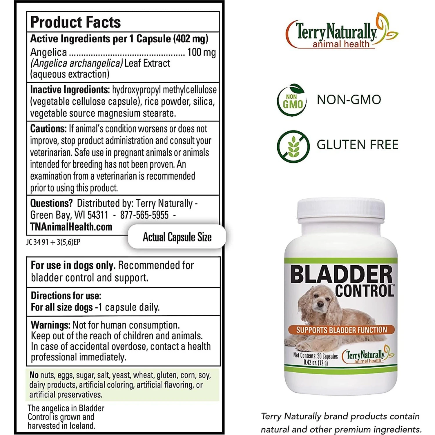 Terry Naturally Animal Health Bladder Control Dog Supplement 6 Terry Naturally Animal Health Bladder Control Dog Supplement - Image 6
