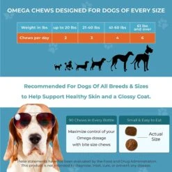 PawMedica Omega+ Fish Oil With EPA & DHA Omega 3 Dog Supplement, 90 Count -Pet Wellness 336836 PT5. AC SS1800 V1639009990