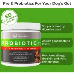 PawMedica Probiotic+ Digestive Enzymes Probiotic Dog Chews -Pet Wellness 336838 PT5. AC SS1800 V1639009890