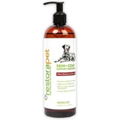 RestoraPet Skin + Coat Support Essentials Wild Alaskan Salon Oil Supplement For Dogs